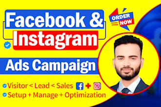 set up facebook ads and instagram ads for leads and sales