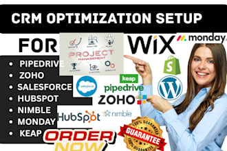 do crm project management pipedrive zoho salesforce hubspot nimble monday keap