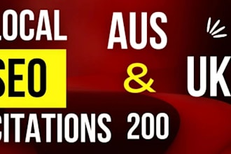 do list your business 200 uk, aus nap citations for local SEO