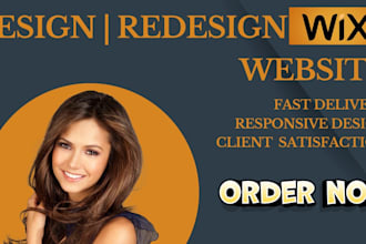 design or redesign wix website, wix landing page or wix online store wix seo