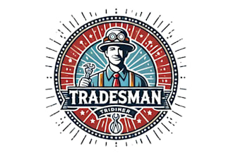 design high quality excellent handyman, tradesman logo