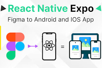 do mobile app development for android and ios, react native expo developer