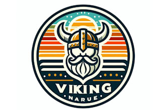 design high quality viking logo