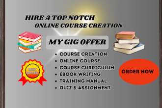 do online course creation, course content,course curriculum, ebook online course