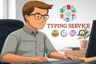 do accurate fast typing, data entry, file conversion within 24hours