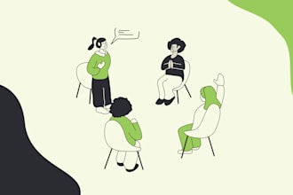 design unique stylized flat illustrations for your websites
