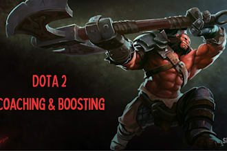 help you increase your mmr or coach you in dota 2 , 9k mmr
