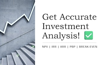 evaluate your project using npv irr arr pbp and break even