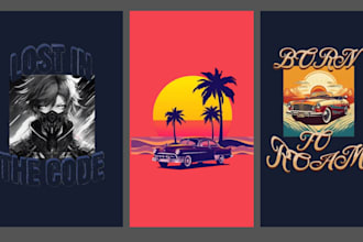 create modern ai generated t shirt designs for your brand or merch