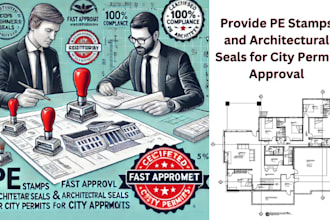 provide pe stamps and architectural seals for city permit approval