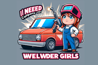 design a bold car wash girls lamborghini mascot logo for you