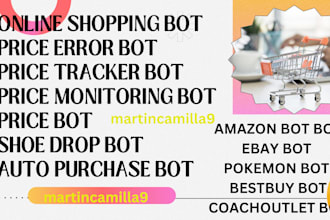 do price tracker bot, price error bot, amazon price  bot, price monitoring bot