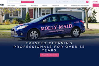 design cleaning service website hospital website laundry and clinic website