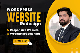 build responsive wordpress website design or website redesign