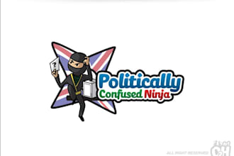 design a custom ninja mascot character logo for your brand