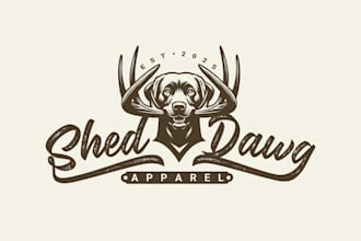 do professional custom dog apparel fashion brand logo design