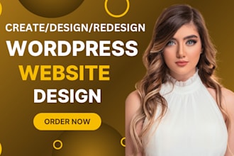 develop wordpress website design with responsive web design