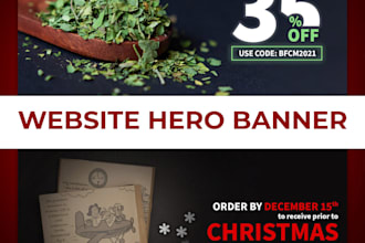 design professional hero banner or header banner