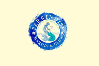 design awesome ocean theme logo