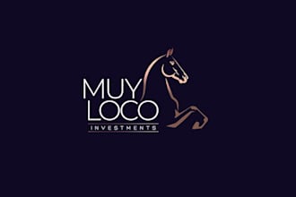 design modern chic equestrian logo