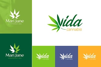 do custom cannabis weed logo design