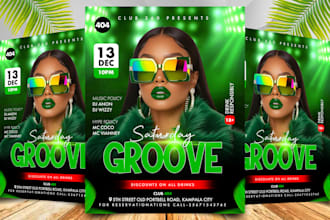 create exceptional party flyer, club or event flyer design