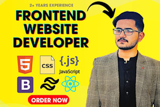 build a custom frontend website with reactjs and tailwind
