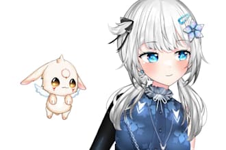 make cute anime chibi character for your oc, pfp, vtuber