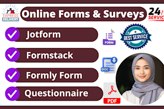 create jotform, google forms, formly form, formstack, surveys, and questionnaire