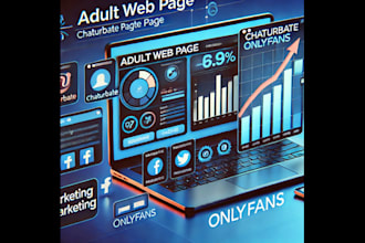 do organic adult web page, chaturbate page, onlyfans promotion,