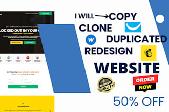 copy clone redesign systeme io website webflow website godaddy website wordpress