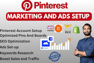 setup optimize pinterest marketing SEO ads pins and boards to grow store traffic