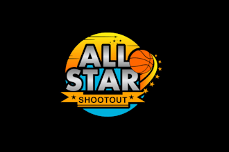design fun basketball game theme logo