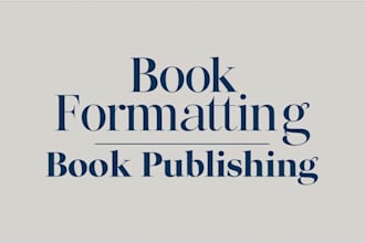 format and publish books for amazon KDP or kindle direct publishing