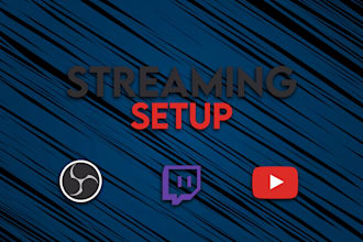 setup your obs for streaming on twitch and youtube