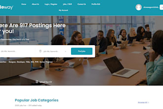 recruitment website, job board website, staffing website, agency
