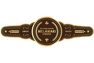 do modern cigar logo, bands, label, and cigar box design