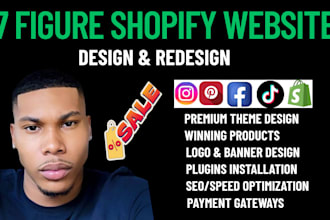 shopify website design and redesign shopify drophipping store speed optimization