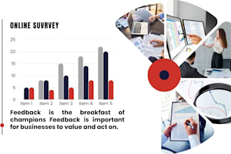 do market research to 1000 online survey respondents with google form jotform