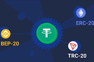build stablecoin token, busd, erc20, currency asset backed, utility bep20, trc20