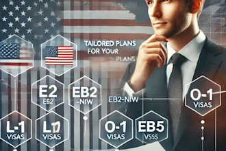 write immigration business plan for eb2 niw, e2, l1 visa USA
