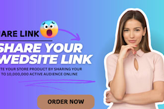 promote shoutout share shopify, website link to 85m twitter ig yt fb audience