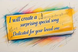 create a surprising special song dedicated to your loved one