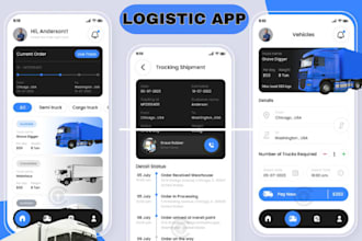 develop logistics app, transportation app, food delivery app for android and IOS
