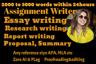 do research, summary, proposal and report writing