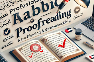 do proofreading arabic articles, books or any