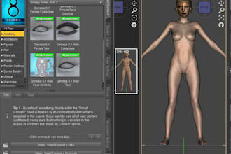 build 3d character model in genesis 8 9,human model,nsfw character ue5 rig daz3d