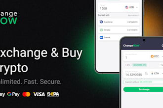 develop crypto exchange app, crypto bot, crypto wallet app and blockchain app