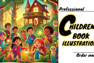 do kids storybook illustration children book illustration KDP book illustration