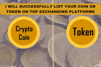 successfully list your token or coin on coinmarketcap coingecko and binance